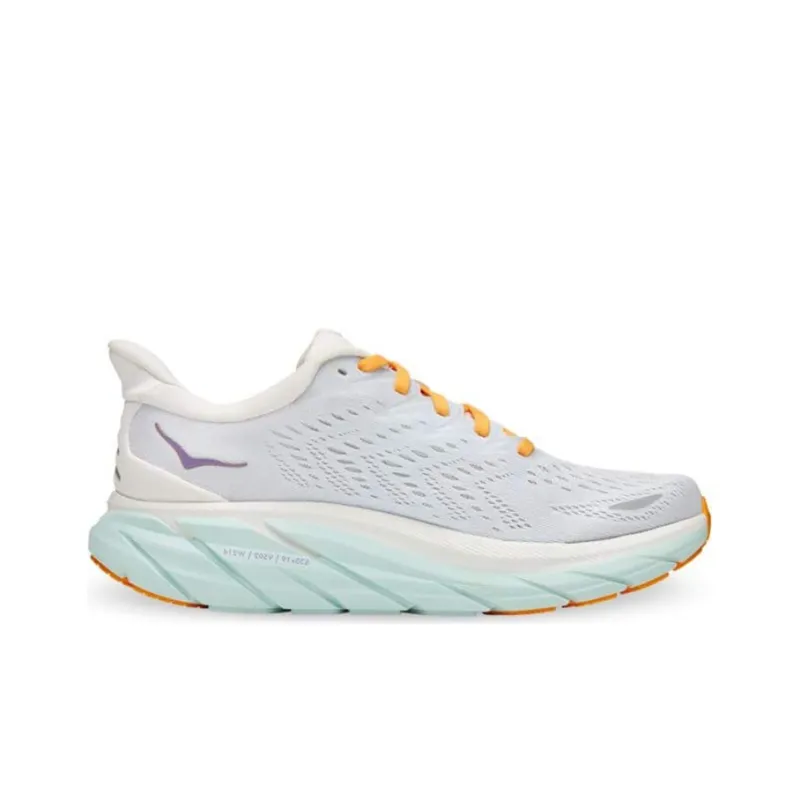 HOKA ONE ONE Clifton 8 Blanc De Blanc Purple Seafoam Women's-1