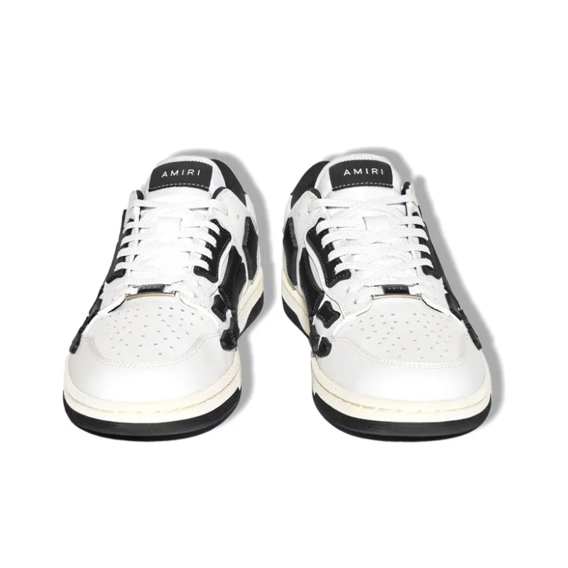 AMIRI Skel Top Low 'White Black'-2