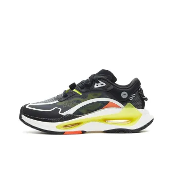 LiNing Exceed Infinity Running Shoes Men Low Top Black/White/Yellow