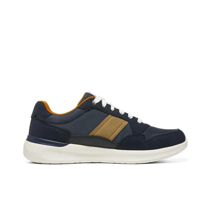 Skechers Lattimore Cushioned Wear-Resistant Slip-Resistant Low-Top Running Shoes Men's Navy-1