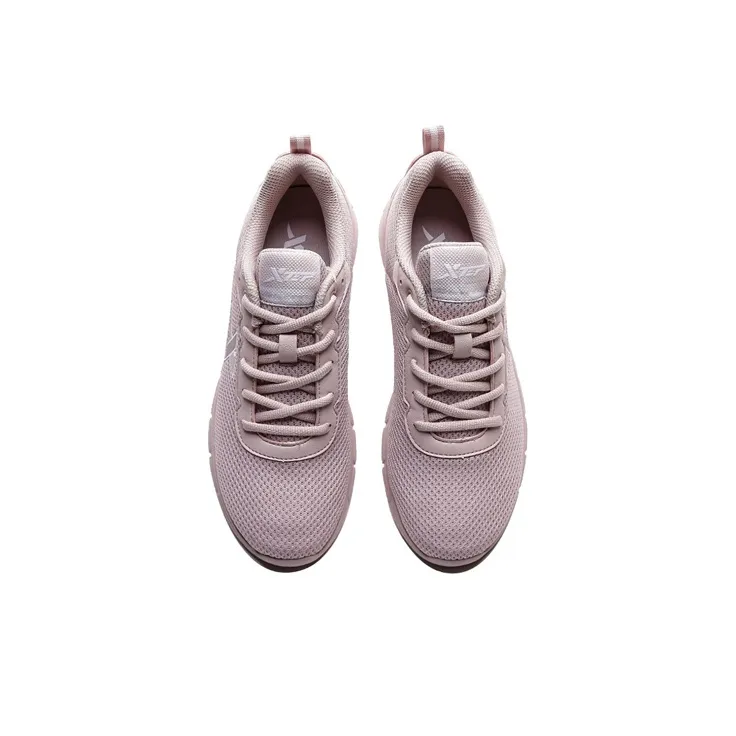 XTEP Wear Resistant Low Top Running Shoes Women's Light Pink-1