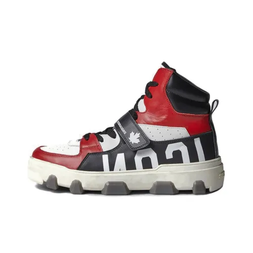 DSQUARED 2 Casual Shoes Men High-Top Black/Red