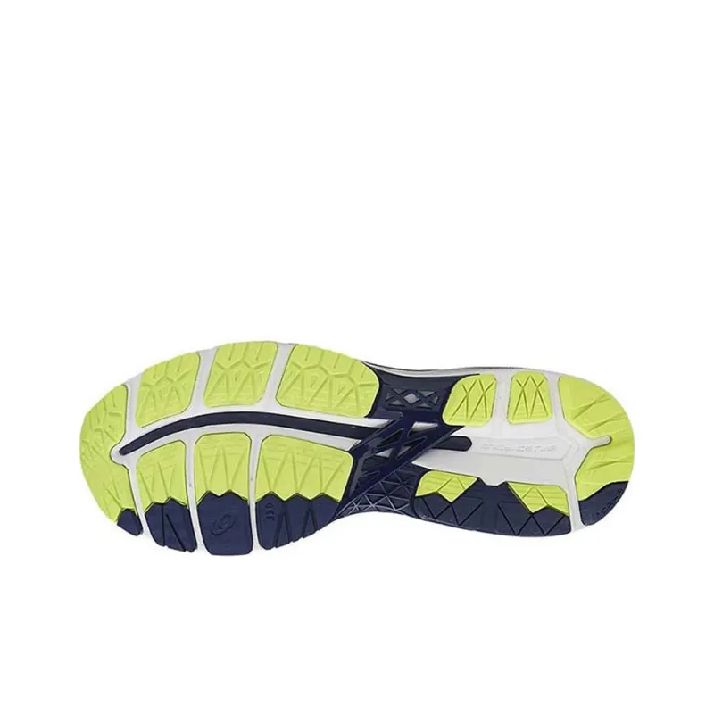 Asics Gel-Kayano 23 Wear-Resistant Low-Top Running Shoes Men's Blue Yellow 2E-Width-4