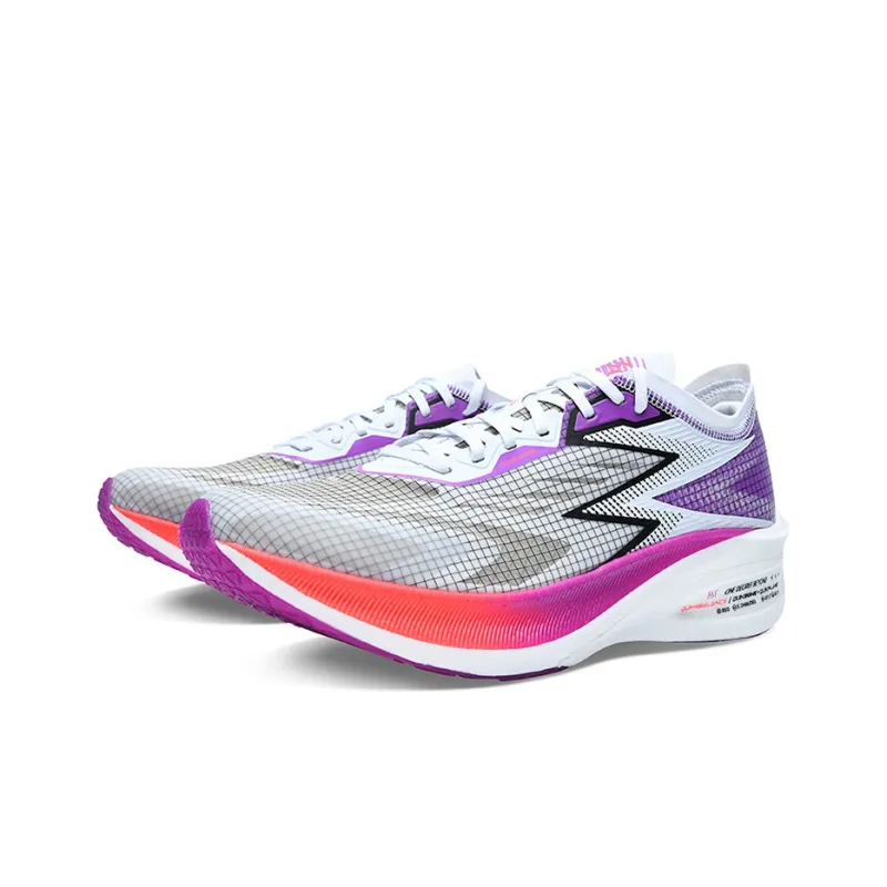 361° Feiran 1 Cushioning Anti Slip And Wear Resistant Low Top Running Shoes Men's White Purple-1