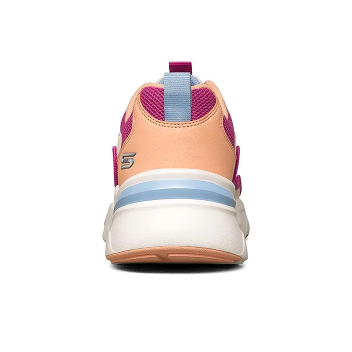 Skechers BOBS BAMINA Cushioning Anti Slip Wear Resistant Breathability Low Top Running Shoes Women's Beige Pink White-3