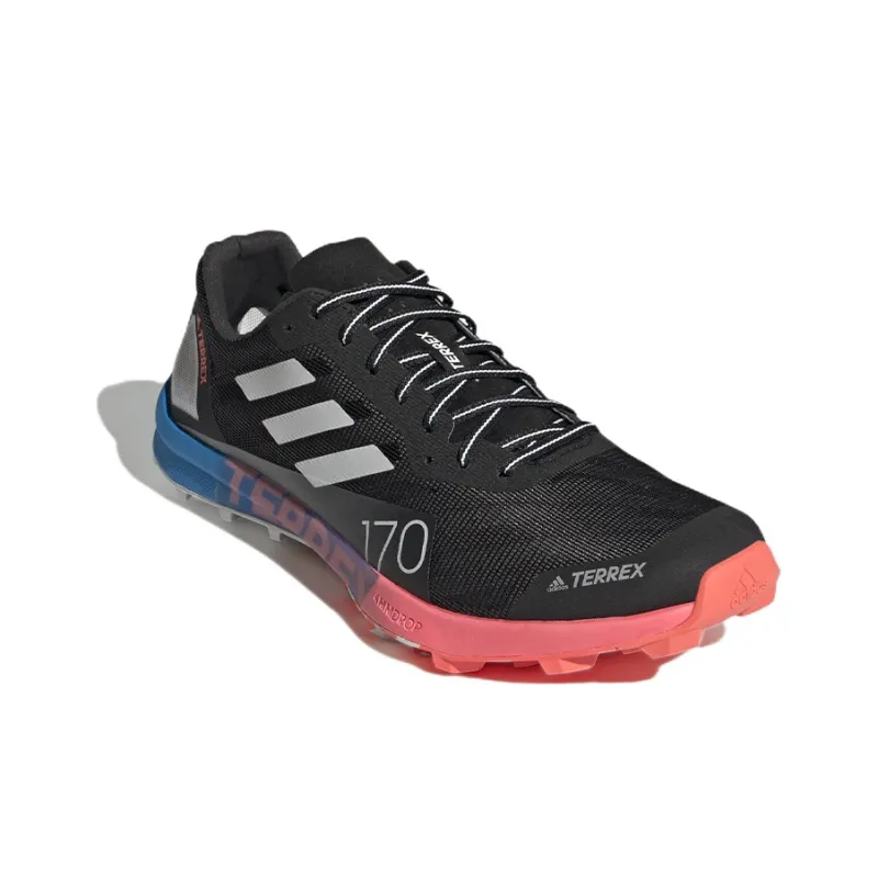 Adidas Terrex Speed Pro Running Shoes Women's Low-Top Black/Blue/Pink-2