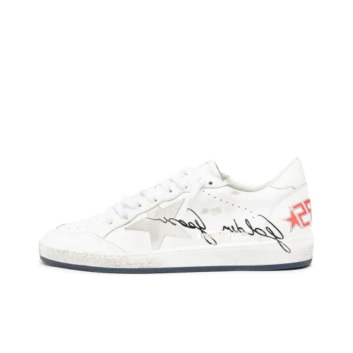 Golden Goose Ball Star Skateboard Shoes Men Low-Top White