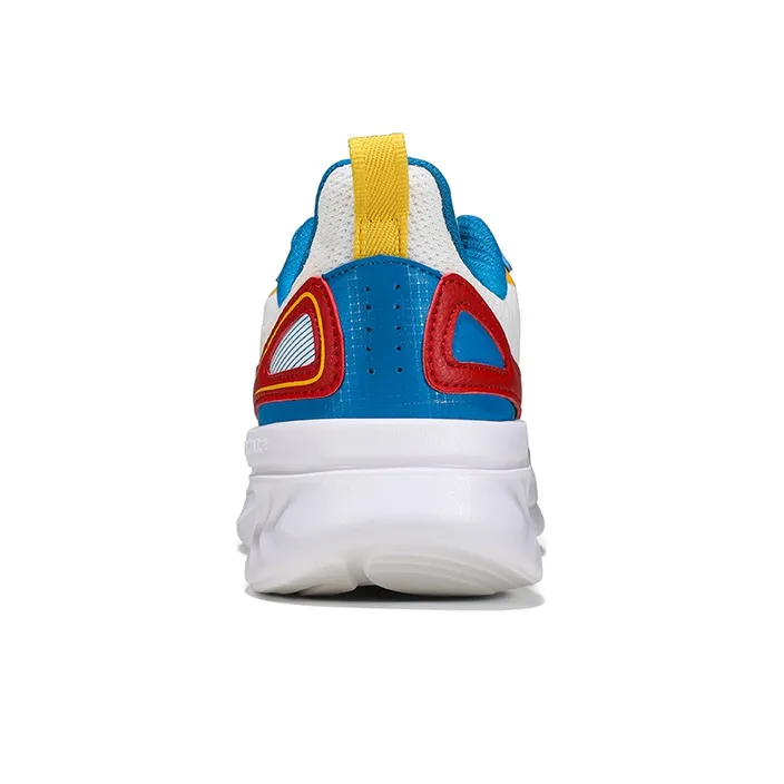361° Shock Absorbing, Non Slip, Wear Resistant, Breathable And Lightweight Low Top Running Shoes Men's White Blue Red-3