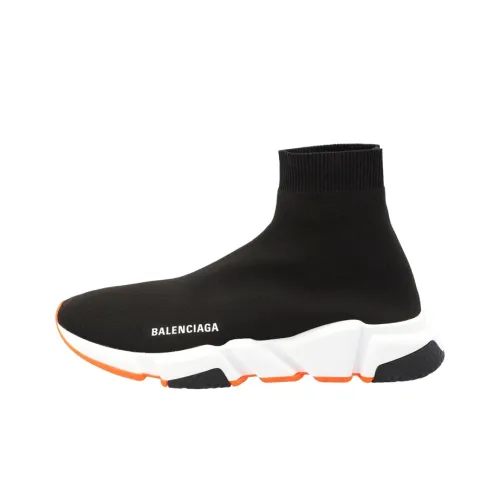 Balenciaga Speed Trainer Black Fluo Orange Sole