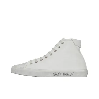 SAINT LAURENT Distressed Canvas Sneakers