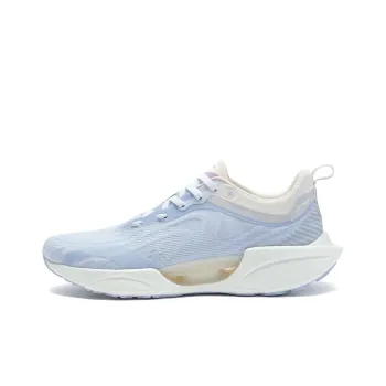 LiNing Super Light 18 Reflective Rebound Cushioned Breathable Slip Resistant Low Top Running Shoes Women's Blue Apricot