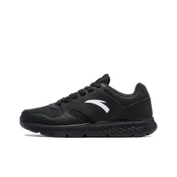 Anta Shock Absorbers Slip Resistant, Abrasion Resistant, Breathable Low Top Running Shoes Men's Black