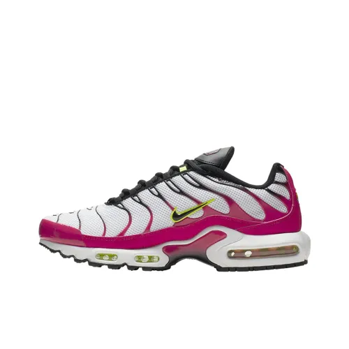 Nike Air Max Plus Running Shoes Men Low-Top White/Pink/Black