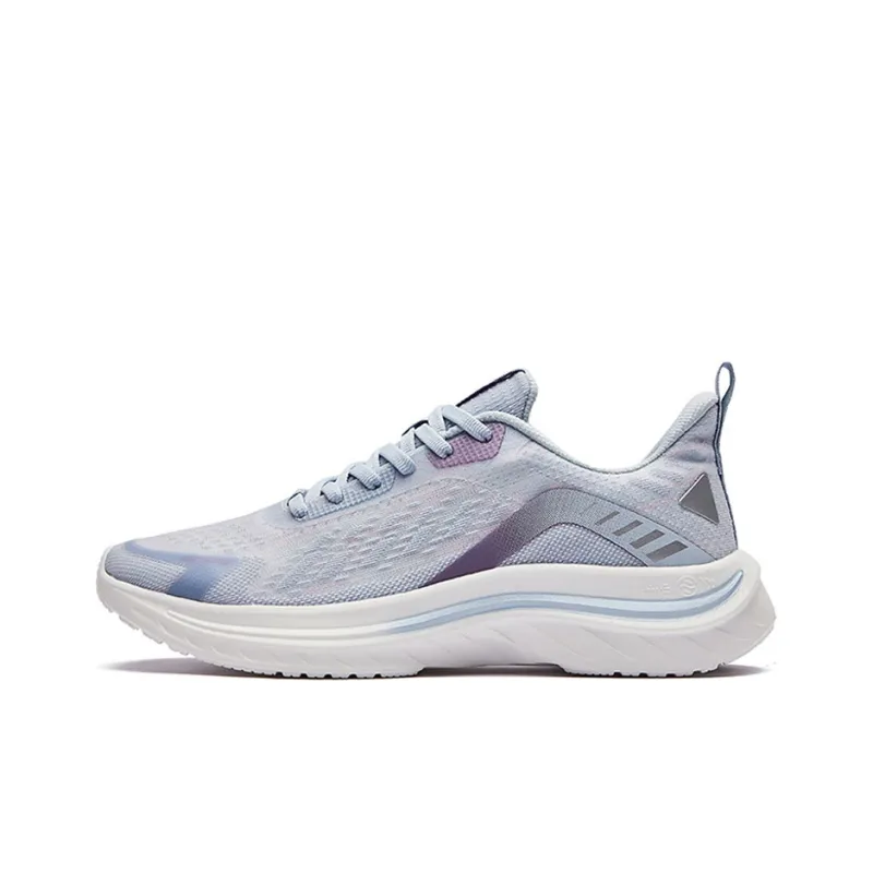 Erke Cushioning Anti-Slip Wear-Resistant Breathability Low-Top Running Shoes Women's Mother-of-Pearl Color-0