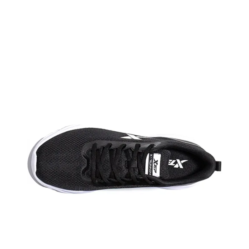 XTEP Cushioned Anti-Slip And Wear-Resistant Lightweight Low-Top Sprint Running Shoes Men's Black-1