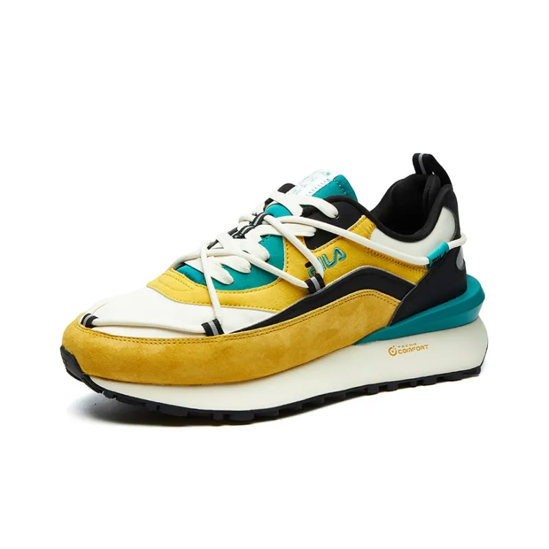 FILA FUSION Jogger DX Running Shoes Men Low Top Lemon Curry Orange/Antique White-2