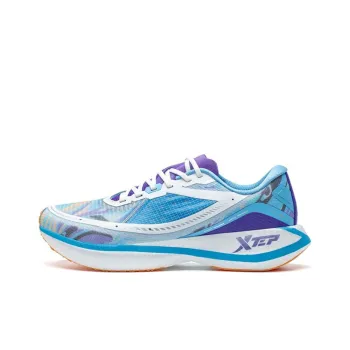 XTEP 260 1.0 Cushioning Anti Slip Wear Resistant Breathability Low Top Dynamic Foam Running Shoes Men's Orchid Purple