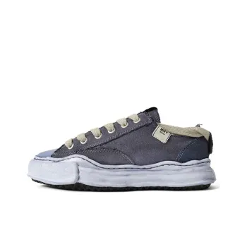 Nigel Cabourn x MIHARA YASUHIRO Low Top Stylish Skateboarding Shoes Men's Distressed Grey