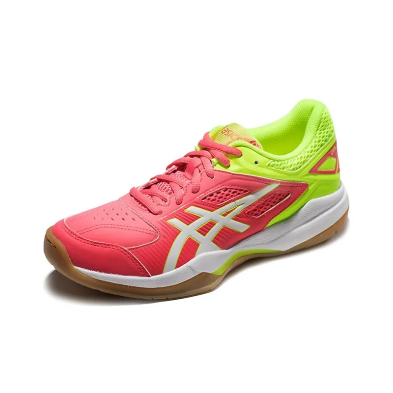 Asics Gel-Court Hunter Anti-Slip And Wear-Resistant Breathable Low-Top Running Shoes Women's Pink Yellow-2