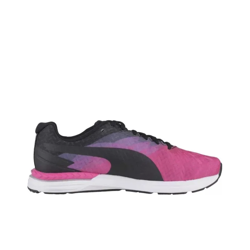 PUMA Speed 300 Ignite Low-Top Running Shoes Women's Black Pink-1