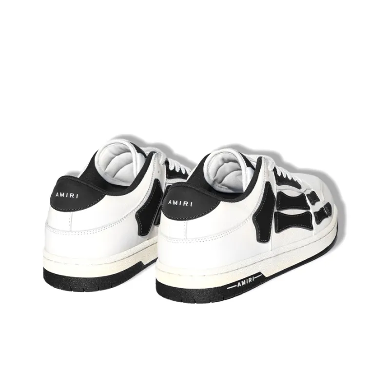 AMIRI Skel Top Low 'White Black'-3