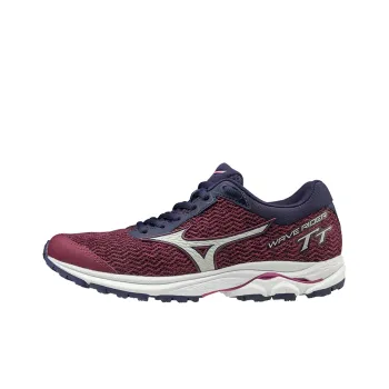 Mizuno Wave Rider TT Anti-Slip And Wear-Resistant Breathable Low-Top Running Shoes Women's Red Blue