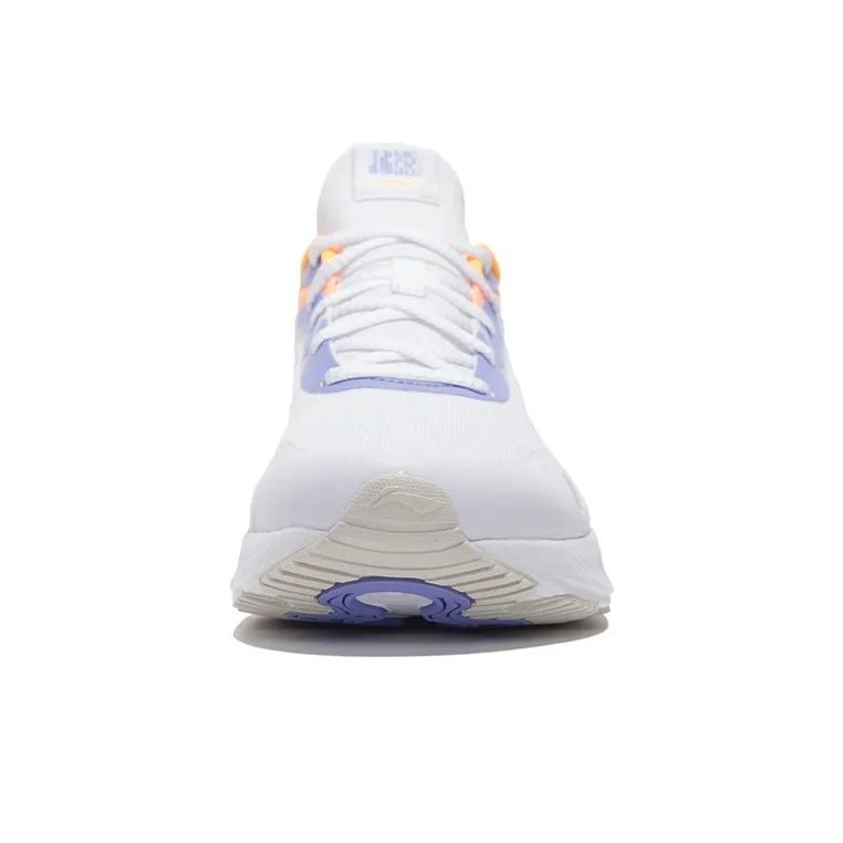 LiNing YueYing Element Cushioning Anti-Slip And Wear-Resistant Low-Top Running Shoes White Purple-4