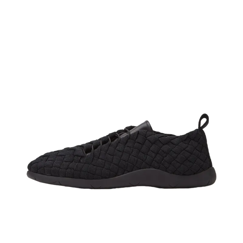 Bottega Veneta Plat Abrasion Resistant Low Top Running Shoes Men's Black-0