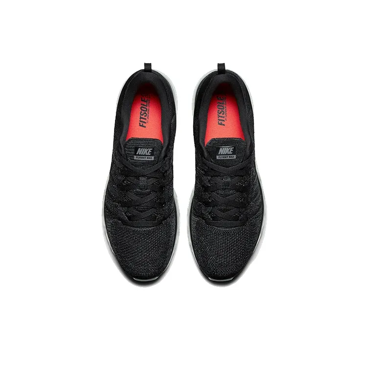 Nike Air Max Flyknit Cushioning Anti Slip And Wear Resistant Low Top Running Shoes Men's Black-3
