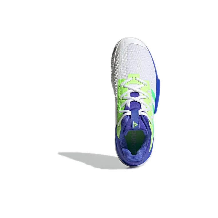 Adidas Solematch Bounce Lightweight And Wear-resistant Low-Top Running Shoes Men's White Blue Green-4