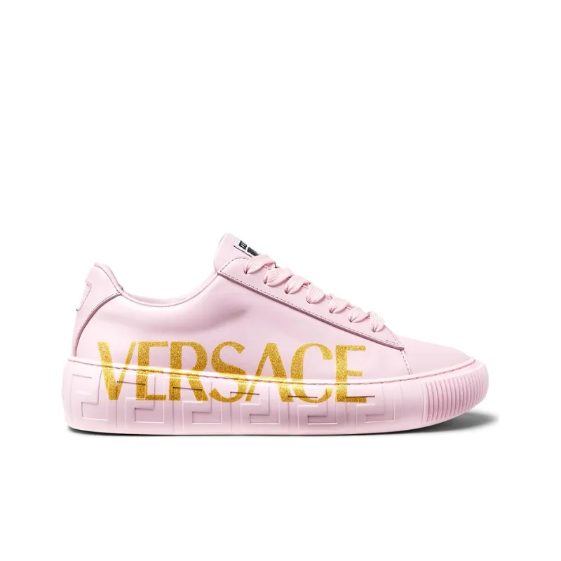VERSACE Women's Greca Low 'Logo - Pale Pink'-1