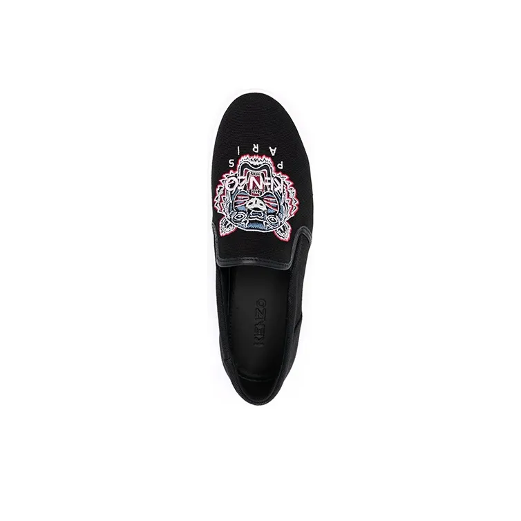 KENZO Low Top Stylish Skateboarding Shoes Women's Black-4