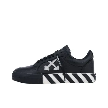 OFF WHITE Vulc Low Leather Black White FW21