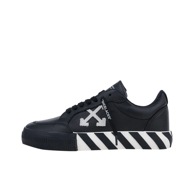 OFF WHITE Vulc Low Leather Black White FW21-0