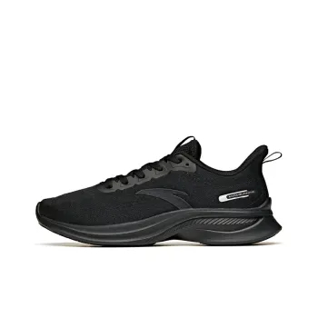 Anta Non slip Wear resistant Shock Absorption Low Top Running Shoes Black