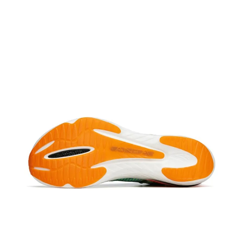Anta Cushioning Anti-Slip And Wear-Resistant Low-Top Running Shoes Men's Blue Orange White-4