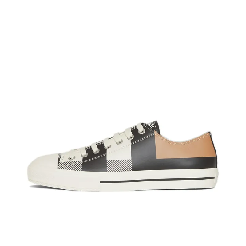 Burberry Low Top Stylish Skateboarding Shoes Men's Camel-0