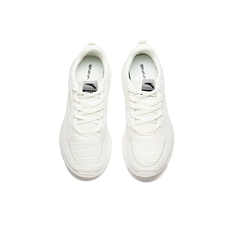 Anta Breathable Low Top Running Shoes Men's Ivory White-2
