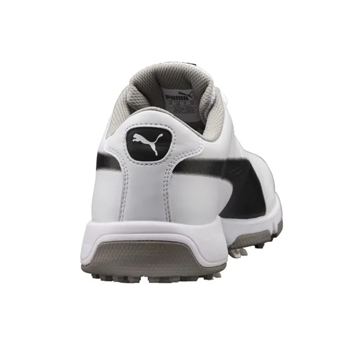 PUMA Drive Clated Drive Cleated Classic Slip-Resistant Low-Top Running Shoes Men's White-4