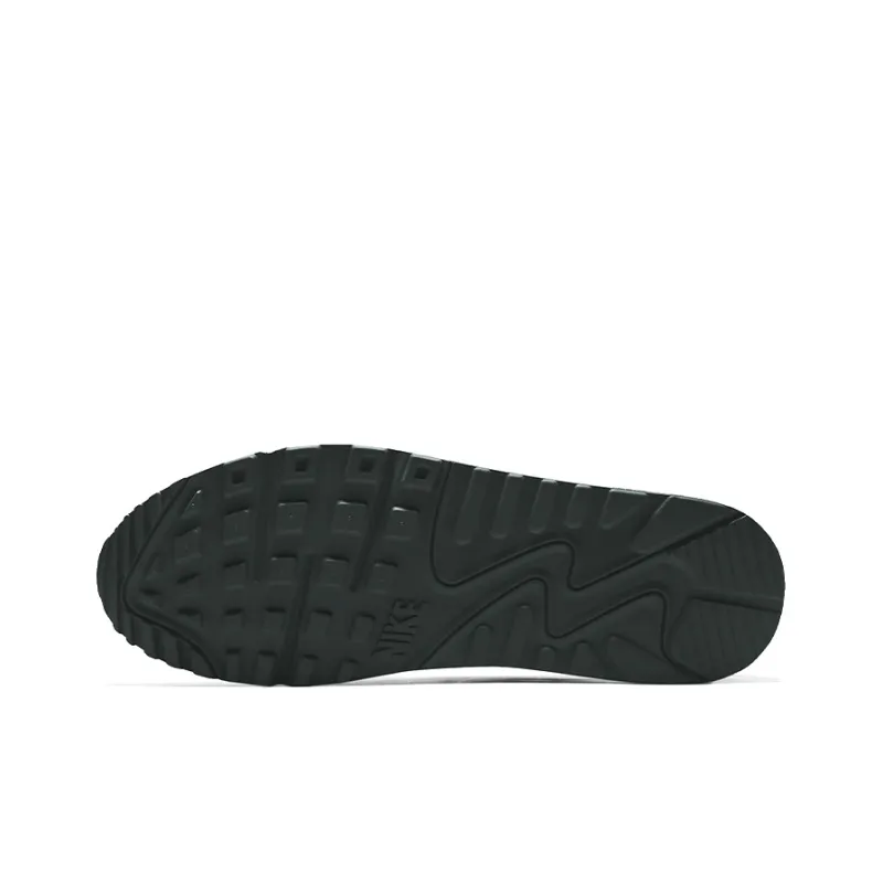 Nike Air Max 90 Running Shoes Men Low-Top Gray/Yellow/Black-5