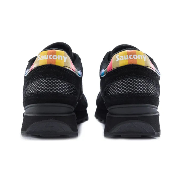 Saucony Shadow Original Running Shoes Men Low Top Black Orange-3