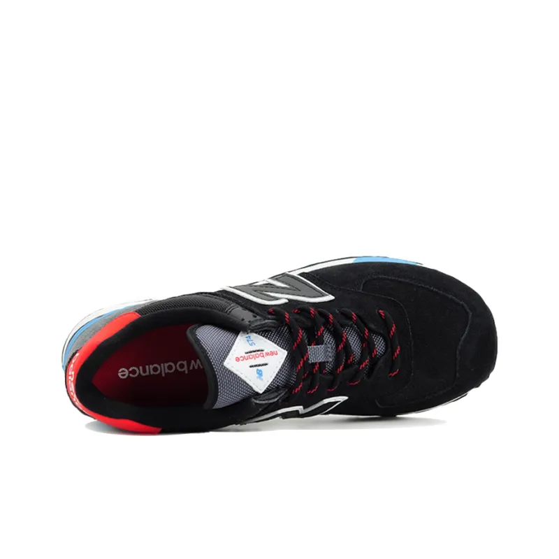 New Balance 574 Black Velocity Red-2