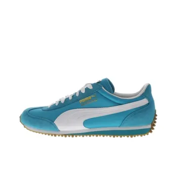 PUMA Whirlwind Classic Cushioned Slip-Resistant Abrasion-Resistant Breathable Low-Top Running Shoes Men's Blue White