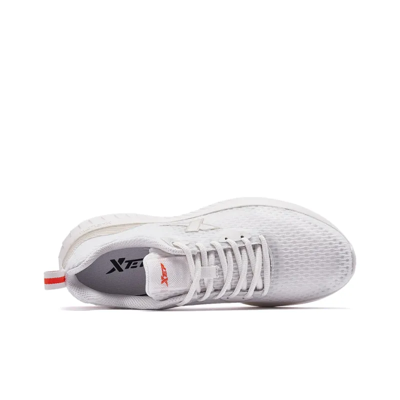 XTEP Cushioned Slip-Resistant Breathable Low-Top Running Shoes Men's Beige-2