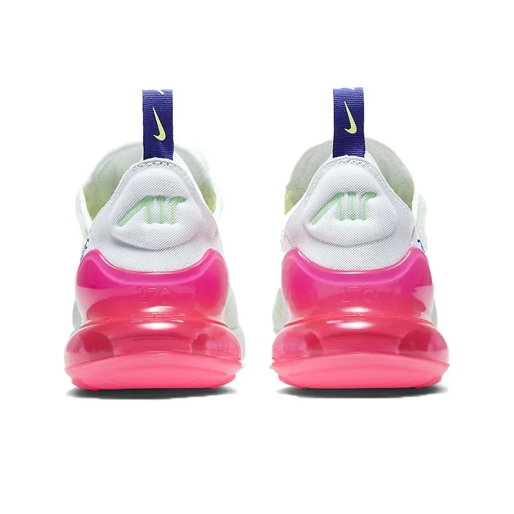 Nike Air Max 270 White Volt Pink Blast Indigo Women's-4