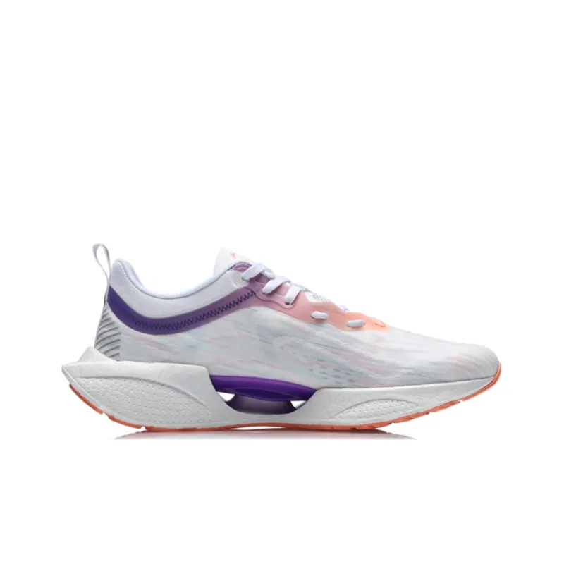 LINING Super Light 18 Running Shoes Women's Low Top White/Purple-1