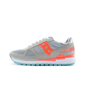 Saucony Shadow Original Anti Slip And Wear Resistant Lightweight Low Top Running Shoes Women's Gray Orange