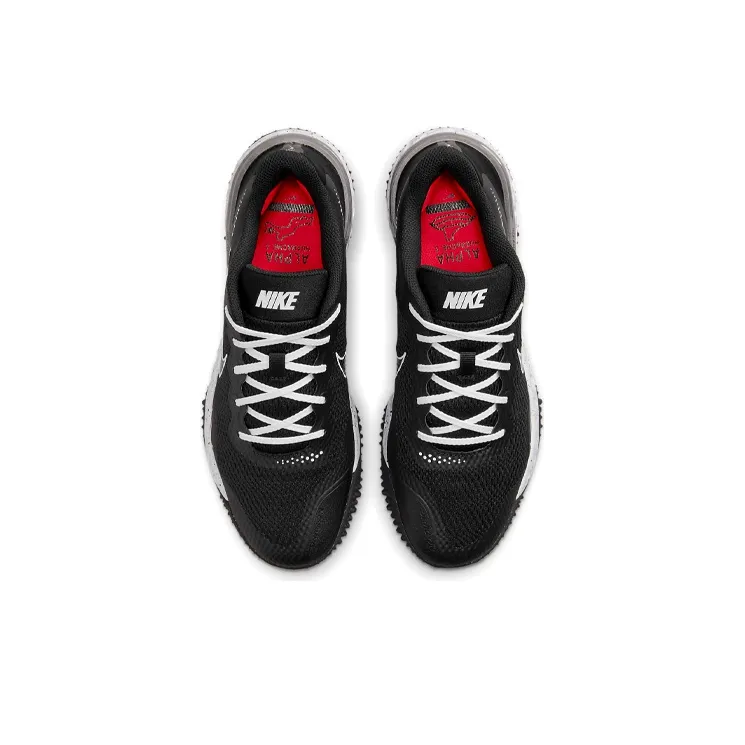 Nike Alpha Huarache Elite 3 Turf 'Black White'-3