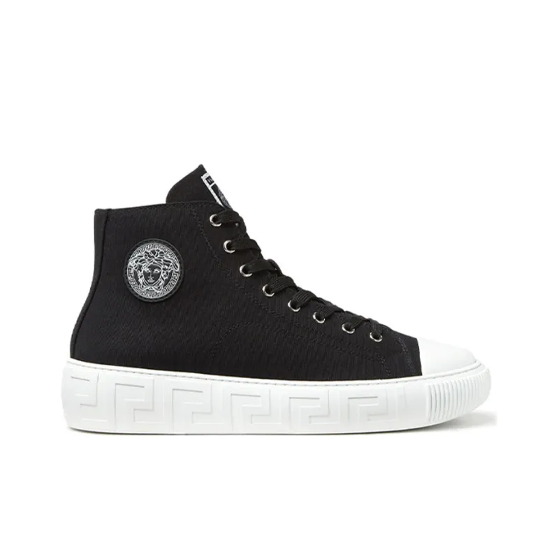 FANSIZHE Barocco High Top Stylish Skateboarding Shoes Men's Black-1