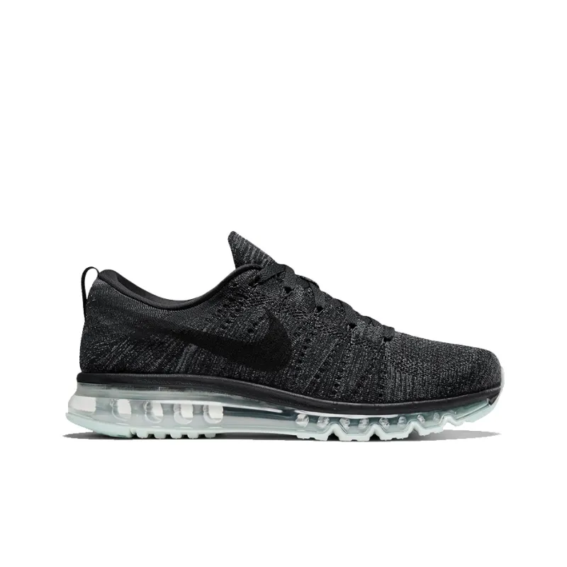 Nike Air Max Flyknit Cushioning Anti Slip And Wear Resistant Low Top Running Shoes Men's Black-1